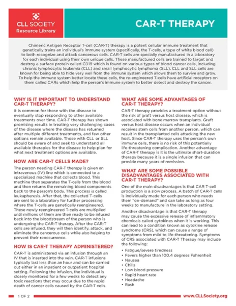 CAR-T Therapy Handout